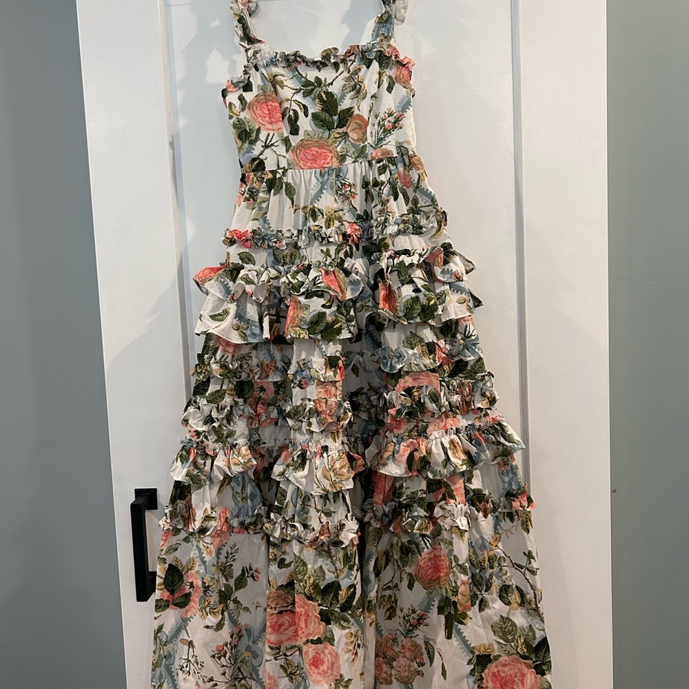 Floral Tiered Midi Dress - Picture 3 of 4